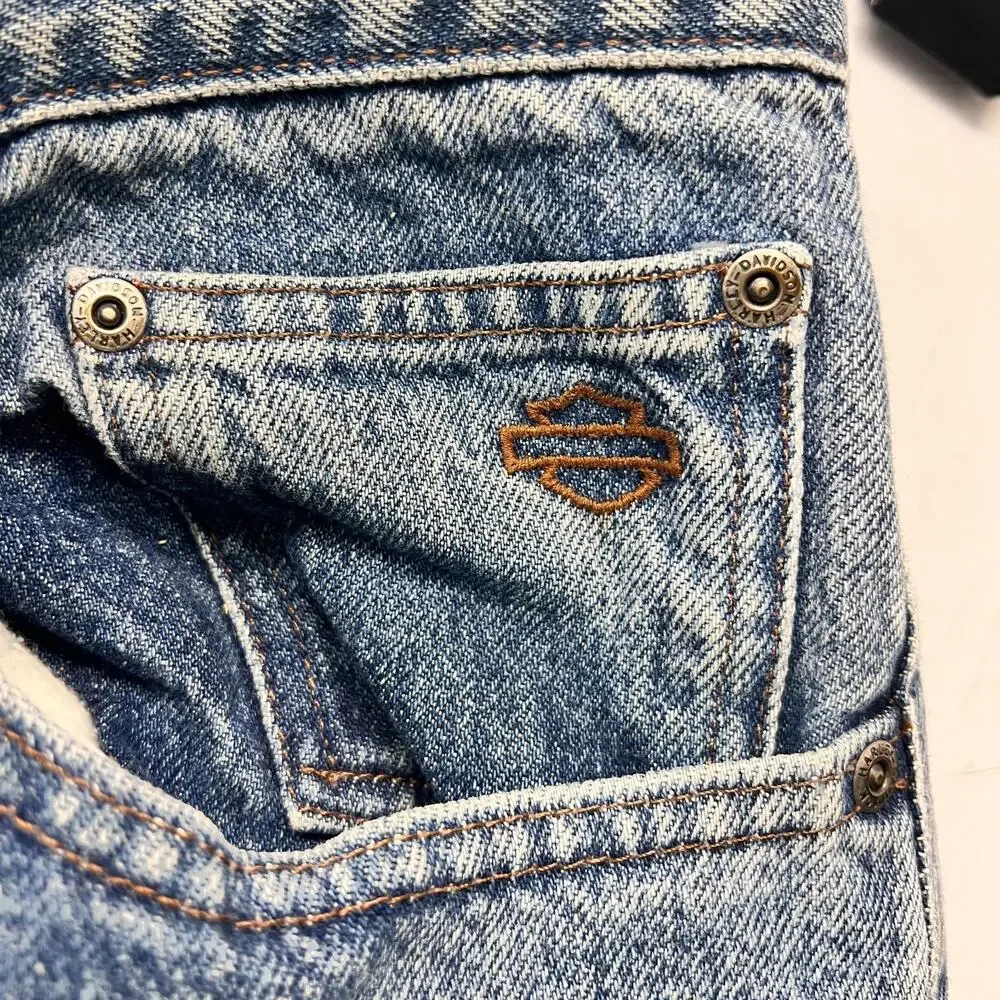 Men's Harley Davidson W44xL32 Jeans Biker Vintage Retro Y2K NOC3898